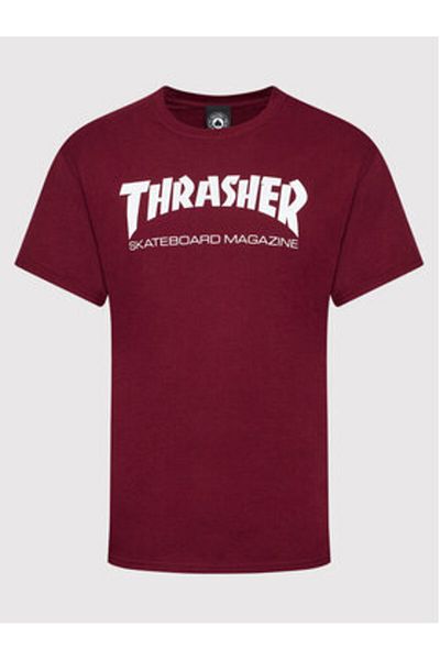 Thrasher Men's T-Shirt THRASHER SKATEMAG Burgundy T-Shirt