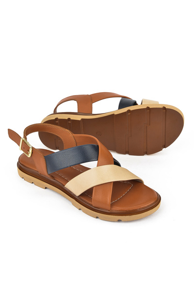 Ziya Жіночі сандалі з натуральної шкіри 1511032Z8302 Коричневі