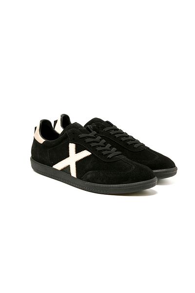John May Men's Sneaker (Casual) Rc-25Y-088-M-Vade John May Black Suede-Beige Leather