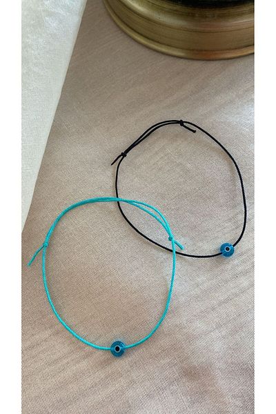 BAE ATOLYE Double Evil Eye Bead Anklet and Bracelet