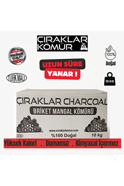 ÇIRAKLAR %100 Fındık Kabuğu Briket Mangal Kömürü