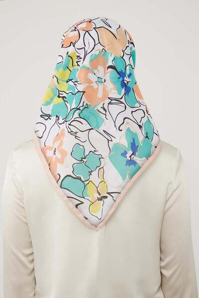 Levidor Μαλακό βαμβακερό μαντίλι με μοτίβο πράσινο τριφύλλι