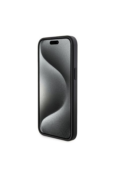Guess Case for iPhone 15 Pro Max - Guess Hardcase Powerbank MagSafe (GUBPM5P15X4GEMGK) - Black