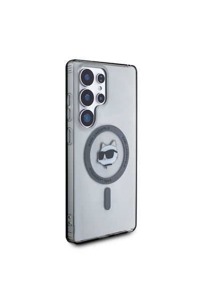 Karl Lagerfeld Case for Samsung Galaxy S25 Ultra - Karl Lagerfeld IML MagSafe (KLHMS25LHLSCHK) - Choupette`s Head