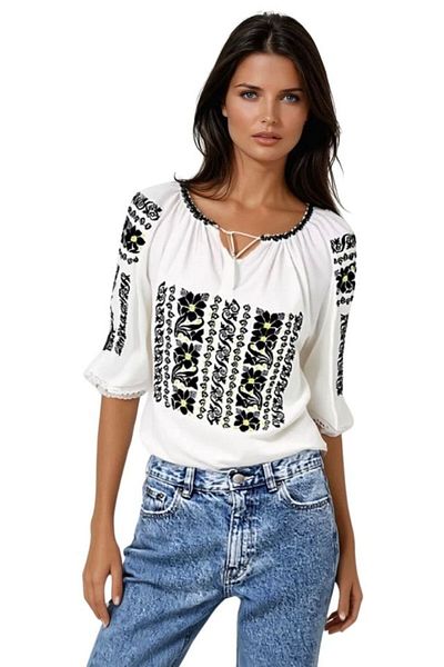 rody's forever Women's blouse, ML RR 1 white, size XL
