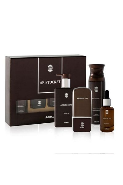 Ajmal Ajmal Aristocrat Gift Set, Eau de Parfum, Men, 75 ml, Deodorant 200 ml, Shower Gel 200 ml