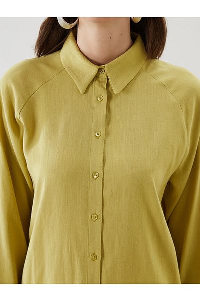 LC Waikiki Lcw Modest Linen Blended Women's Shirt Tunic