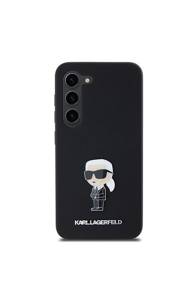 Karl Lagerfeld Case for Samsung Galaxy S23 - Karl Lagerfeld Silicone (KLHCS23SSMHKNPK) - Ikonik Metal Pin