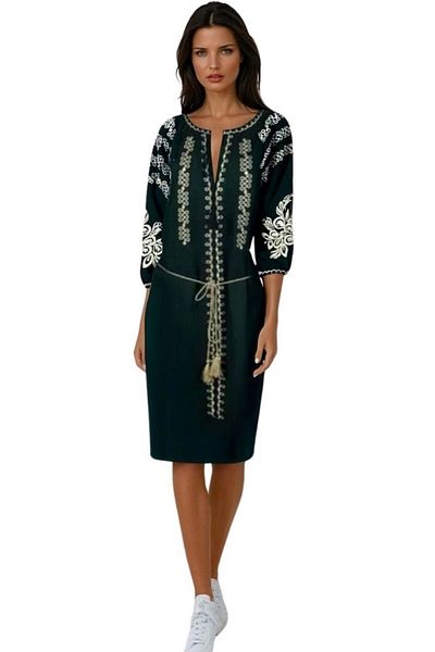 rody's forever Rochie dama casual RDF, verde/auriu , marimea 3XL
