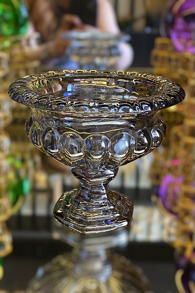 LEMİ DEKORASYON Pedestal Smoked Glass Sugar Bowl 13*13*11 cm