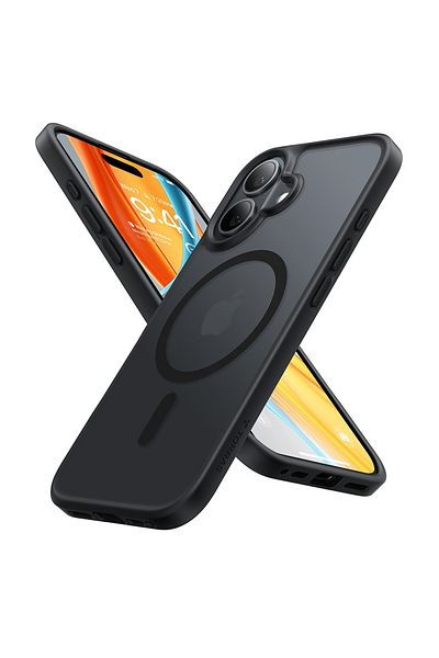 TORRAS Case for iPhone 16 - Torras Guardian Magnetic Series - Black