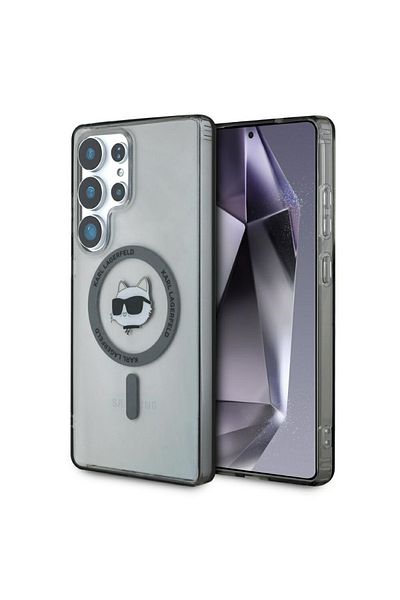 Karl Lagerfeld Case for Samsung Galaxy S25 Ultra - Karl Lagerfeld IML MagSafe (KLHMS25LHLSCHK) - Choupette`s Head