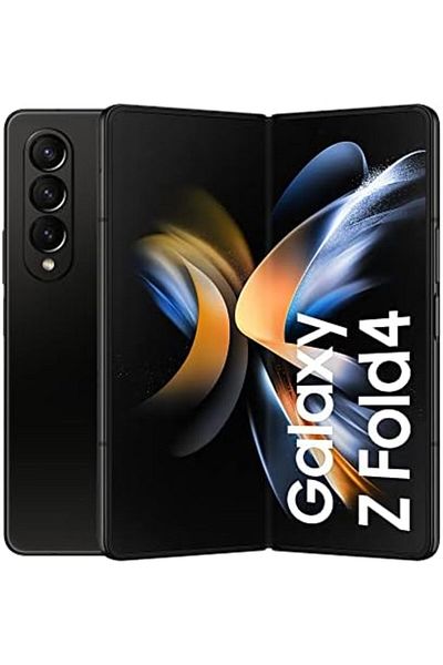 Samsung Galaxy Z Fold4 5G Mobile Phone Sim Free Android Folding Smartphone 256GB, Phantom Black, 3 Y
