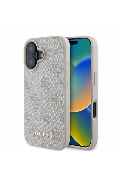 Guess Case for iPhone 16 Plus - Guess Hardcase 4G Classic (GUHCP16MG4GFPI) - Pink