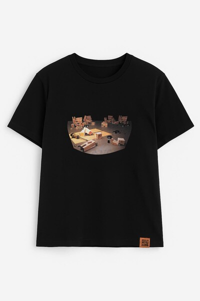 MARKAPIA WOMAN Ženska okrugla kragna 100% pamuk blok Štampano kratki rukav T-...