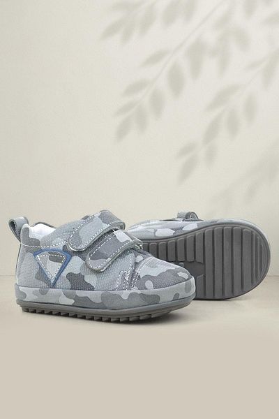 Rakerplus Scrat Genuine Leather Gray First Step Shoes