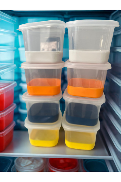 Luna Storage Container with Silicone Bottom Transparent 550 ml
