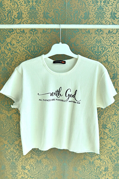 DPARİS Приталена футболка для дівчаток з принтом