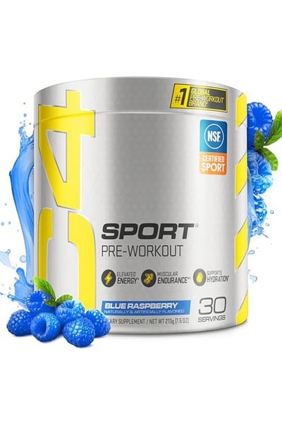 Cellucor C4 Sport Pre Workout Powder Blue Raspberry - Pre Workout Energy with 3g Creatine Monohydrat