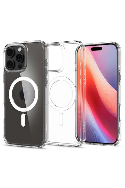 Spigen Husă pentru iPhone 16 Pro - Spigen Ultra Hybrid MagSafe - Albă