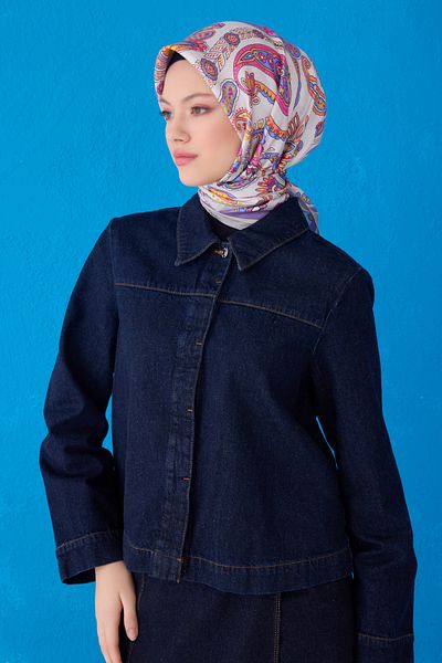 Belli Γκρι 35 Φουλάρι από καθαρό μετάξι (Twill Silk) 4111D02