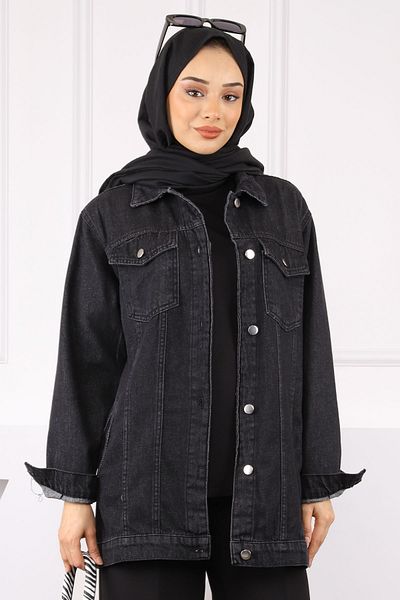 İmajButik Τζιν μπουφάν Anthracite Pocket