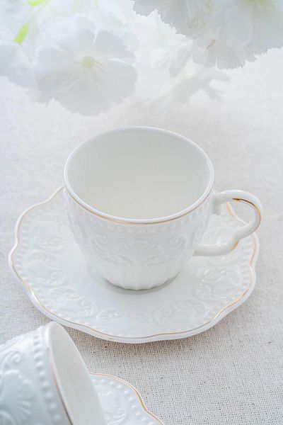 ACAR Fiona Porcelain Coffee Cup Set for 6 People