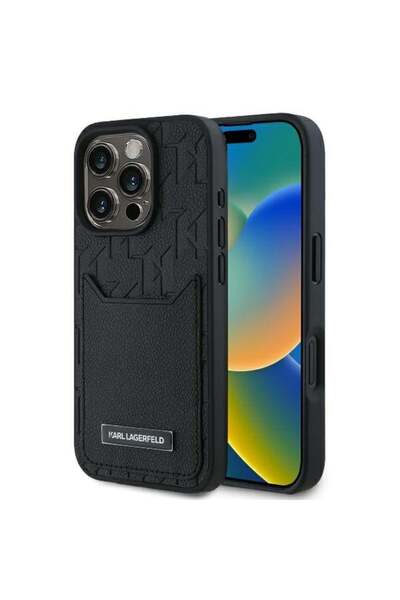 Karl Lagerfeld Θήκη iPhone 16 Pro Max - Karl Lagerfeld Hardcase Δερμάτινη Θήκ...