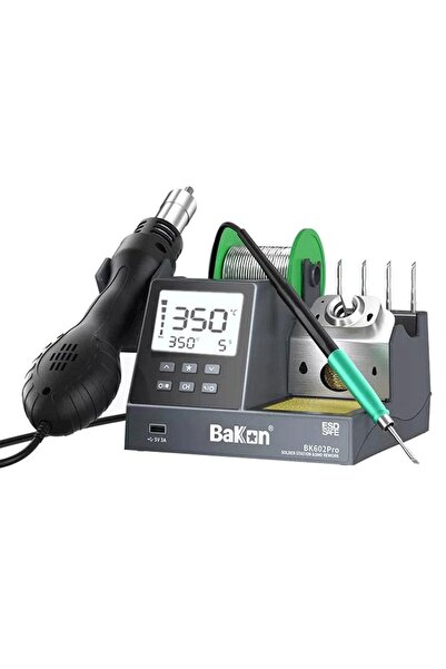 Genel Markalar BK602 Pro İntelligent Isı Ayarlı 2 in 1 Havya İstasyonu