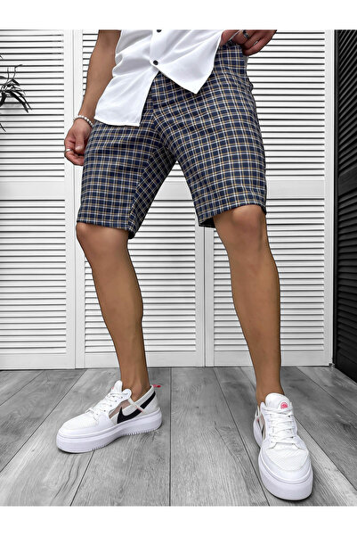 dehaine Men's casual shorts, navy blue, 13139