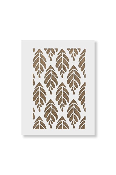 OEM Sablon Perete vopsire, tencuiala 900x600x0.7mm Modern Broadleaf Refolosib...