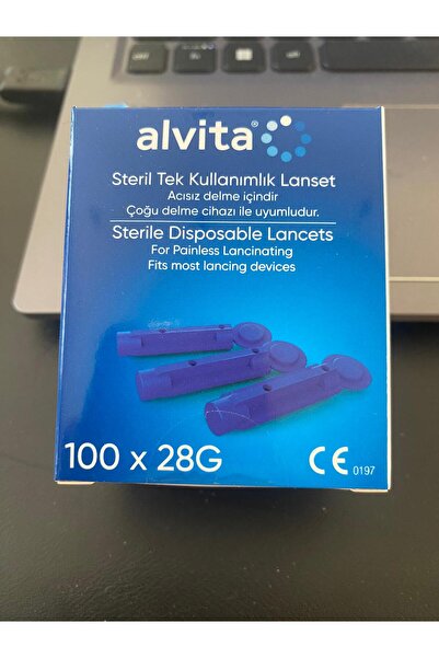 Alvita Şeker Tek Kullanımlık Steril Lanset