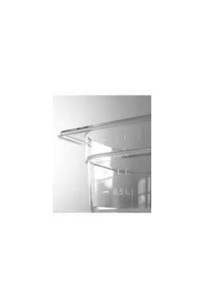 HENDI Gastronorm tray GN 1/6 100 mm 1.6 lt - transparent polycarbonate, Hendi, temperature resistant