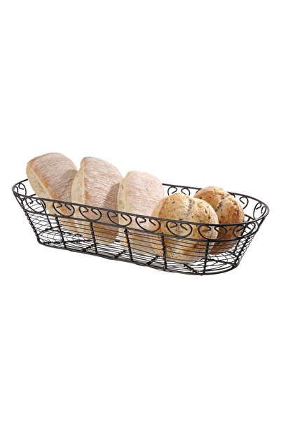 HENDI Cos oval pentru servire Hendi cu margine decorativa, metal, 385x160x(H)...