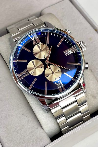 S.POLO New Season Silver Color Steel Cord Men's Wristwatch with Bracelet Gift Fathers' Day Gift