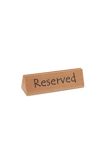 HENDI Semn de masa cu text Reserved din lemn durabil 152x44x(H)44 mm Hendi