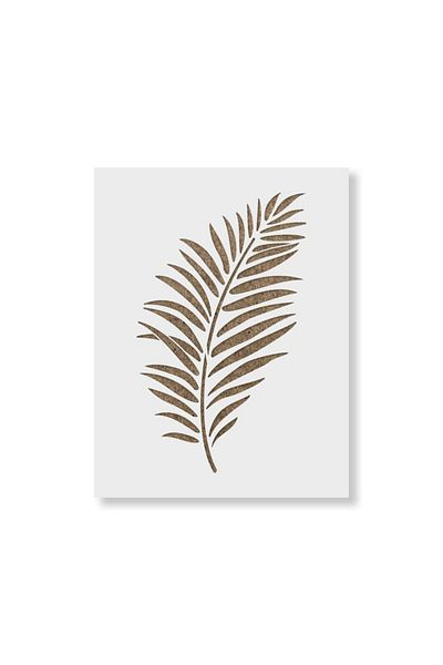 OEM Sablon Perete vopsire, tencuiala 900x600x0.7mm Single Palm Leaf Refolosibil, model MXSP7060