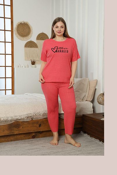 DPARİS Plus Size Pajama Set