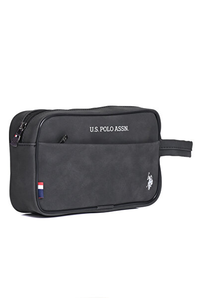 U.S. Polo Assn. U.S. Polo Assn. Pltrs25005 Anthracite Men's Hand and Shaving Bag – Water Resistant, Stylish and Practical Design
