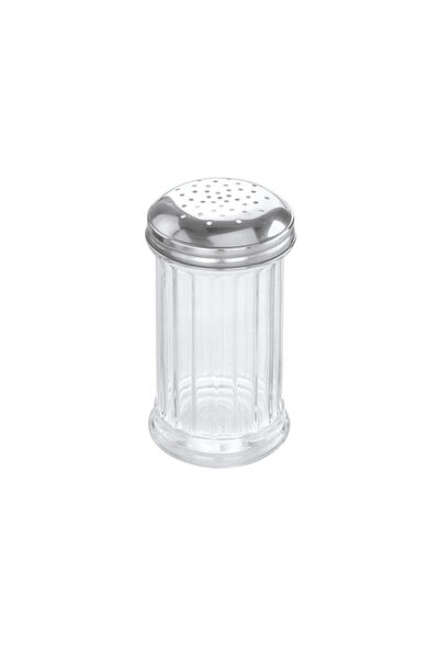 HENDI Set 6 dispensere/dozatoare pentru zahar pudra, sticla/inox, Hendi, 335 ml