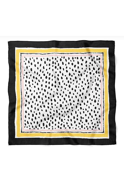 CHARMLUCKY Colorful Patterned Scarf 50X50 cm