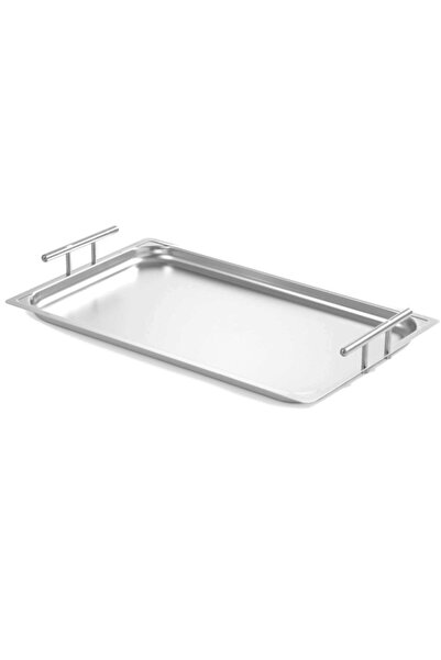 HENDI Tava de servire Hendi, GN 1/1,cu manere, din inox, 530x325x(H)70mm