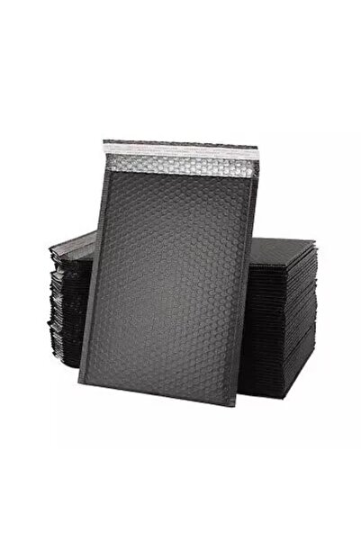 tify Patpatlı Balonlu Kargo Poşeti, Bantlı Siyah E Ticaret Poşeti 5 Adet 25X35+5