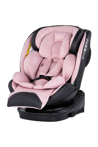 Chipolino Chipolino Hypnotic I-Size car seat 40-150 cm with Isofix system and rotating seat pink marshmallow
