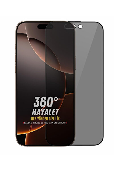 Evax (360° HAYALET) iPhone 16 Pro Max Uyumlu 360° 4 Yönden Görünmez Hayalet E...
