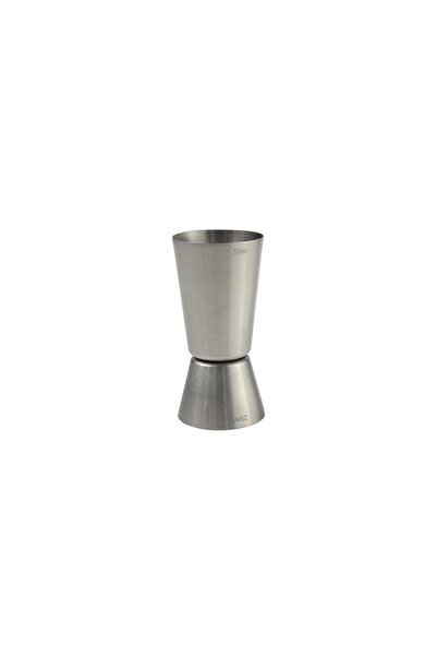 HENDI Masura servire bauturi spritoase cu 2 parti de 25 si 50 ml, inox, 40x(H...