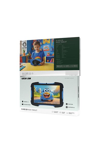 Green Lion G-Kid 20 Kids Tablet with Holding Bracket, iWawa Parental Control, Built-in 3G, 8" IPS Sc