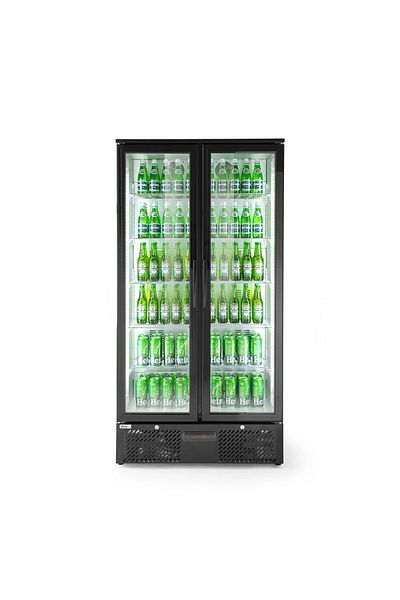 HENDI Two-door refrigerated display case, Arktic, 477 L, 220-240V/365W, 900x530x(H)1820mm