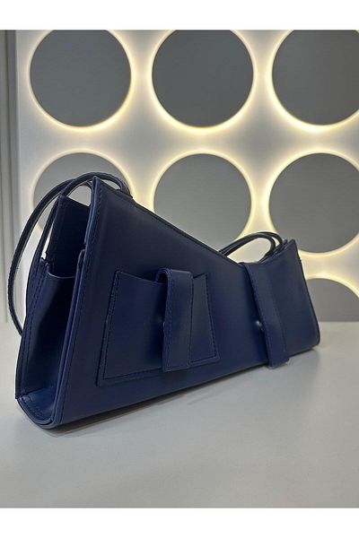 MELTEM TUĞAN Asymmetric Bag Dark Blue