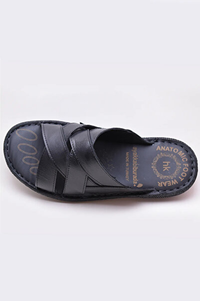 Waresta Чоловічі шкіряні ортопедичні тапочки на щоденне носіння